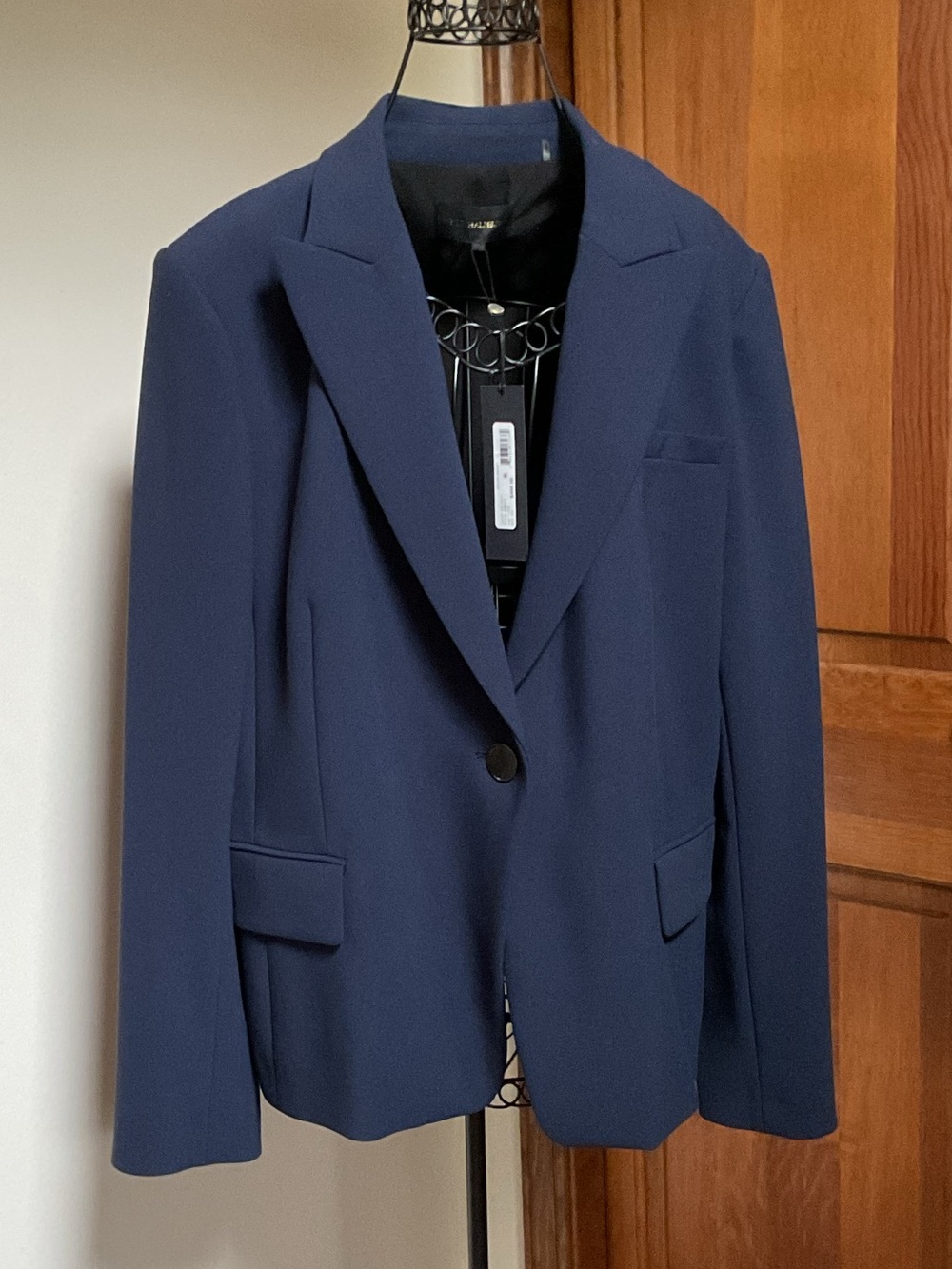 KOBI HALPERIN Navy Single-Button Tailored Blazer - Women XXL